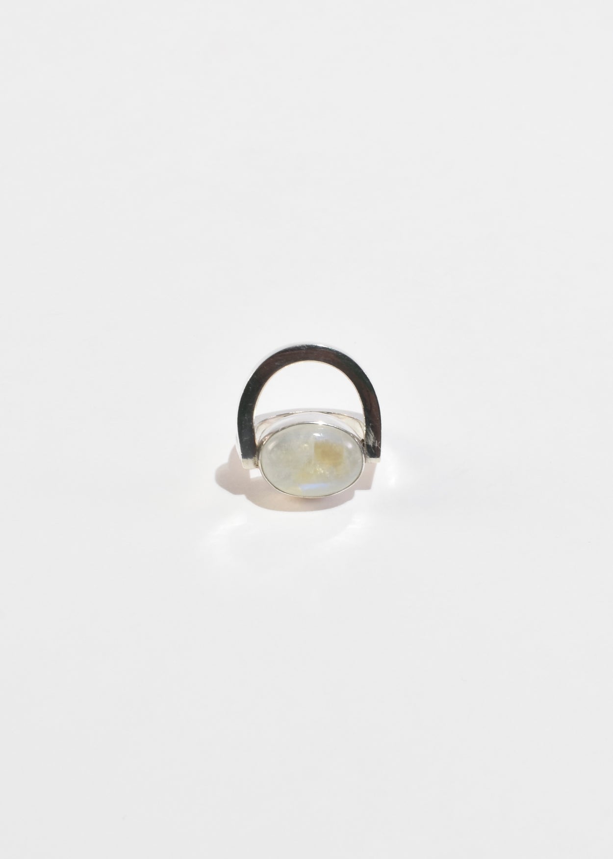 Modernist Moonstone Ring