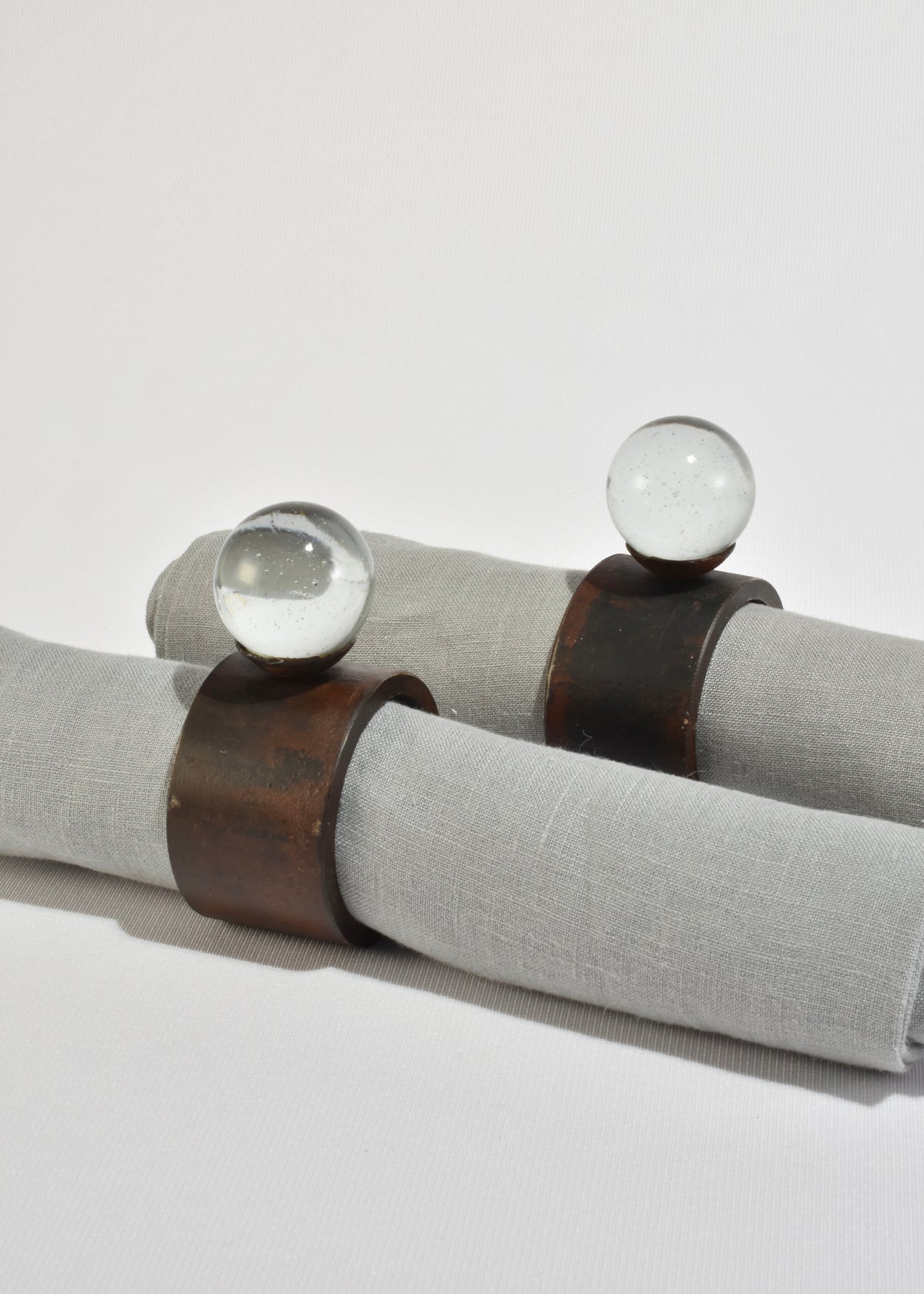 Sphere Glass Napkin Rings