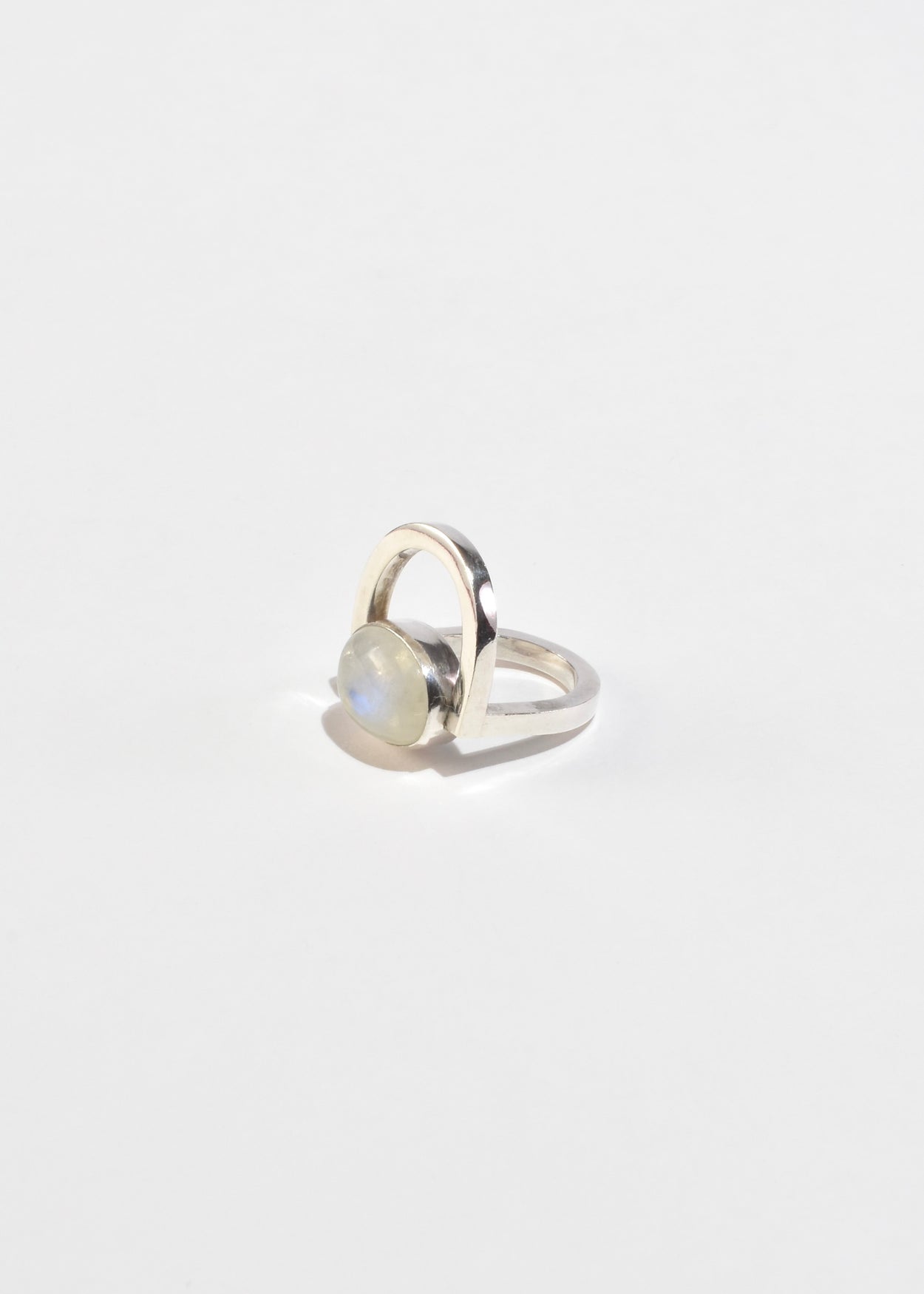 Modernist Moonstone Ring