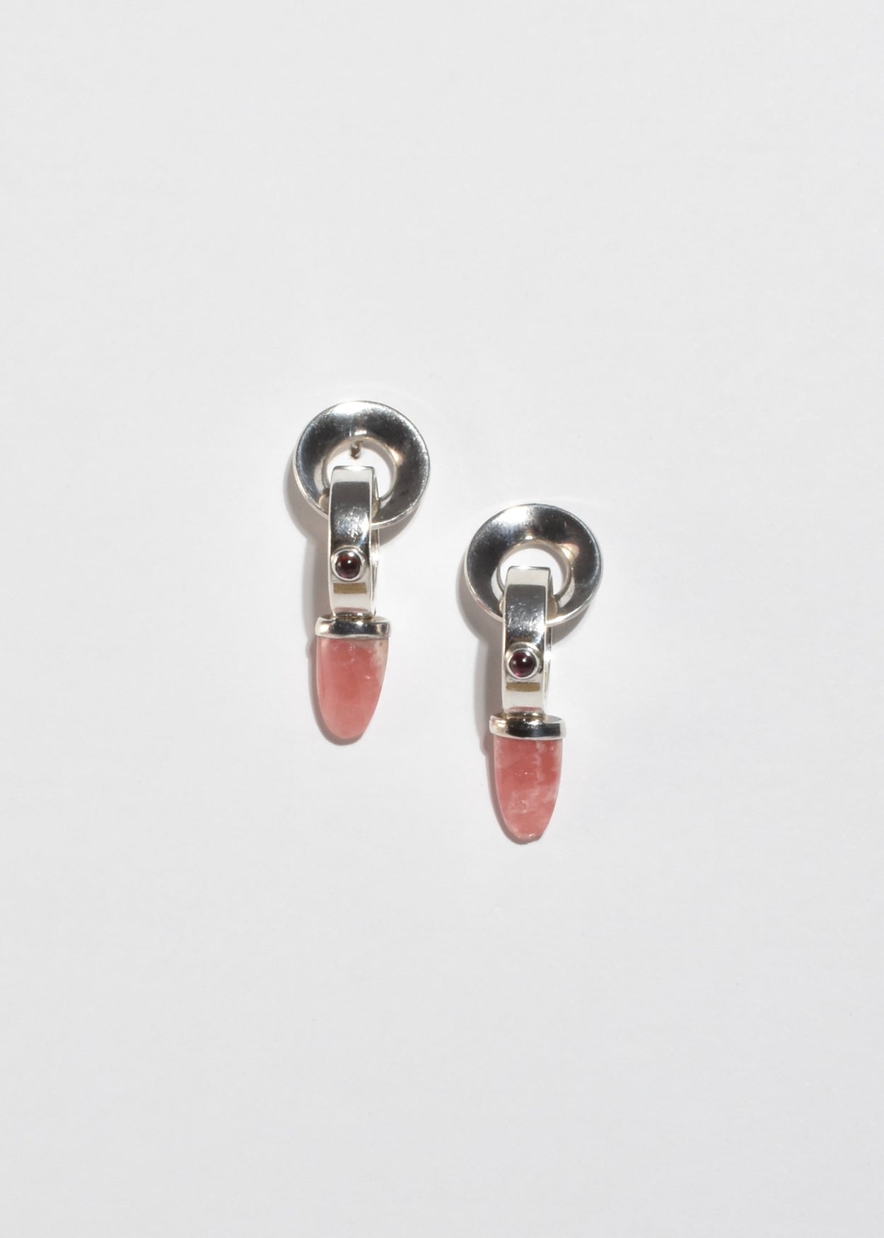 Pink Circle Earrings