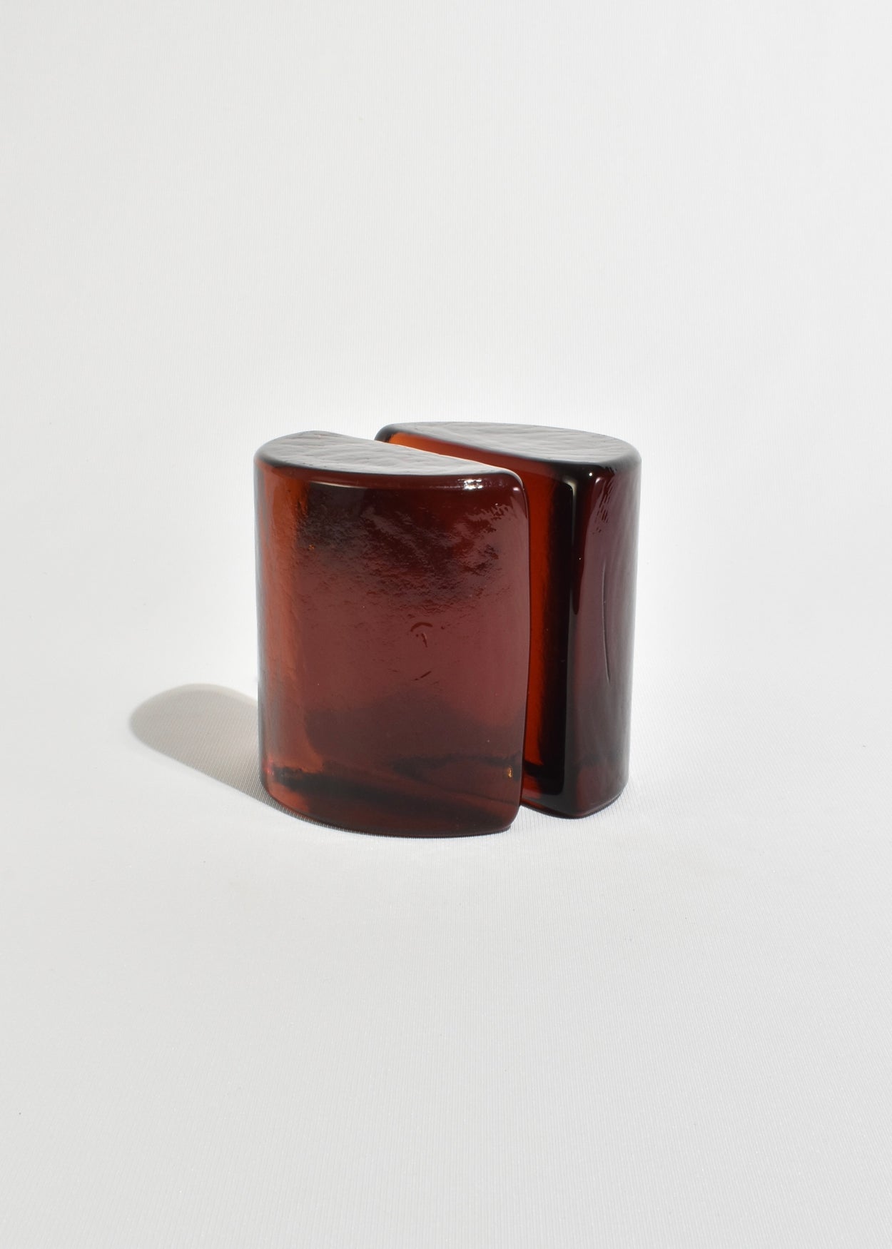 Amber Glass Bookends