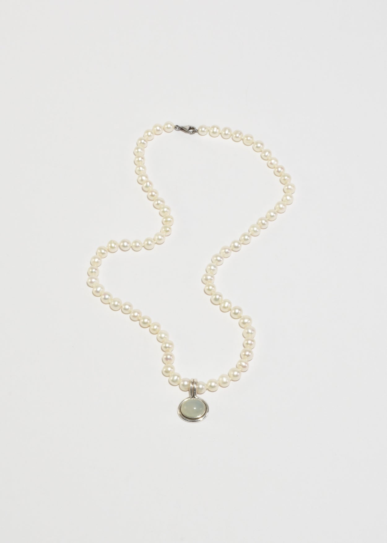 Chalcedony Pearl Necklace