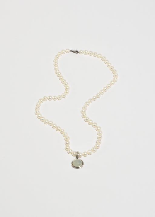 Chalcedony Pearl Necklace