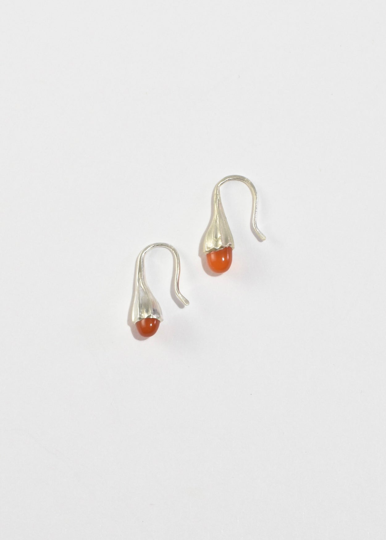 Carnelian Stem Earrings