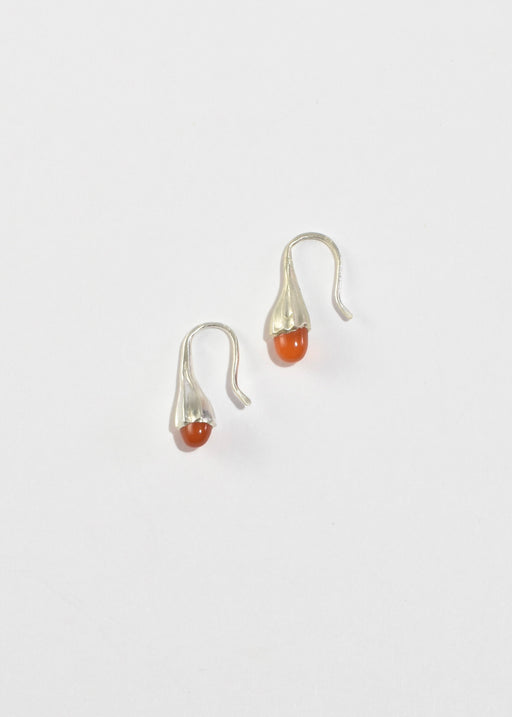 Carnelian Stem Earrings