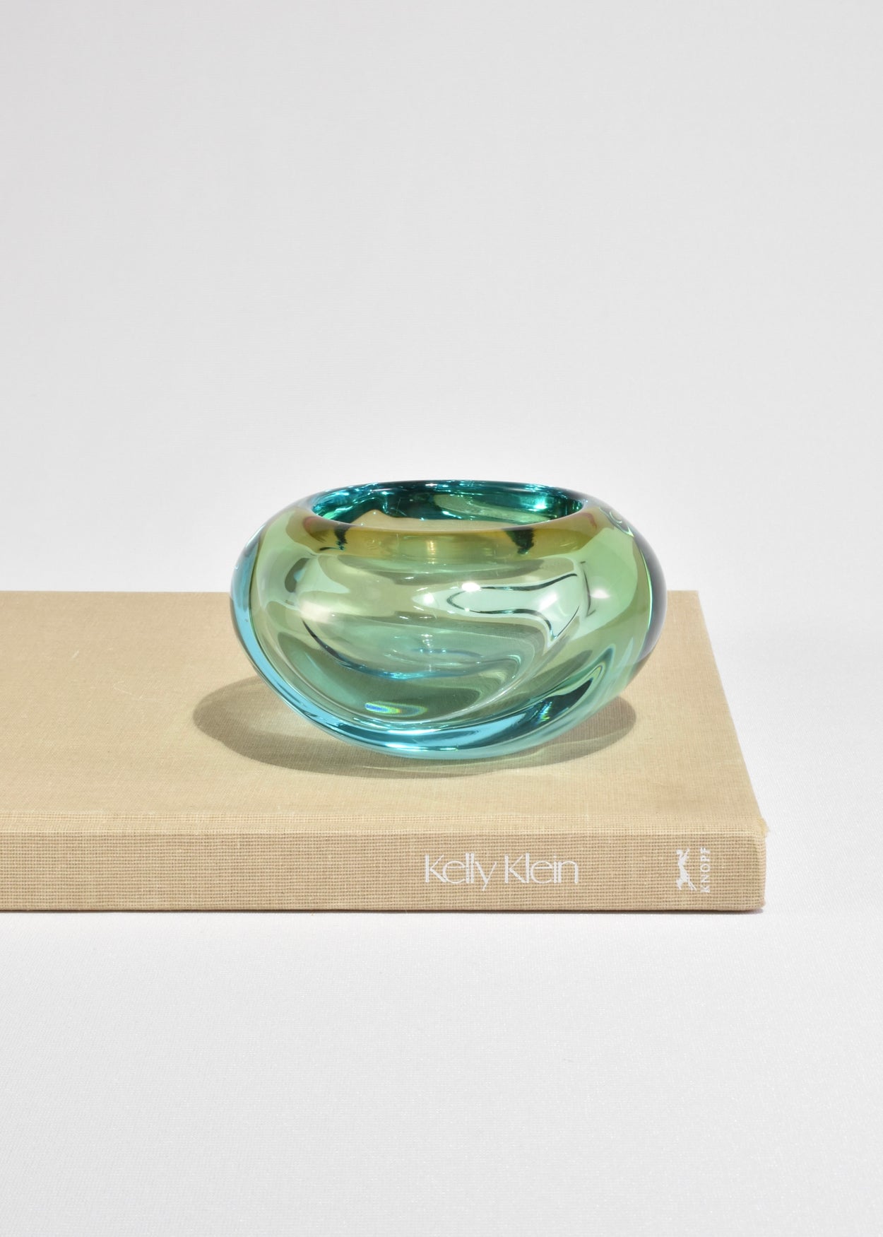 Aqua Glass Bowl