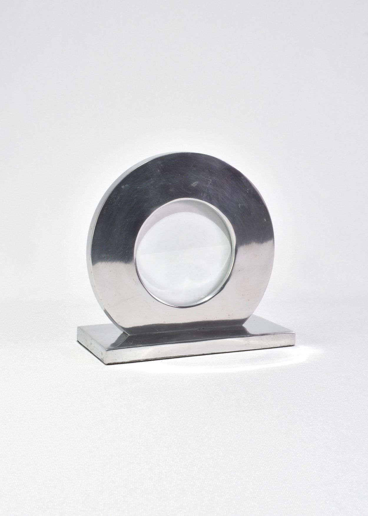 Round Pewter Picture Frame
