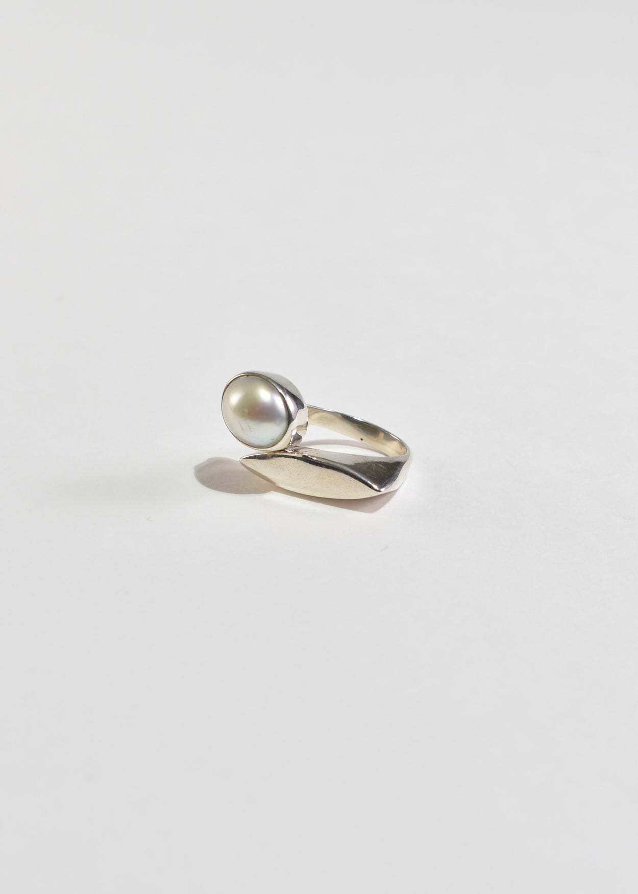 Asymmetrical Pearl Ring