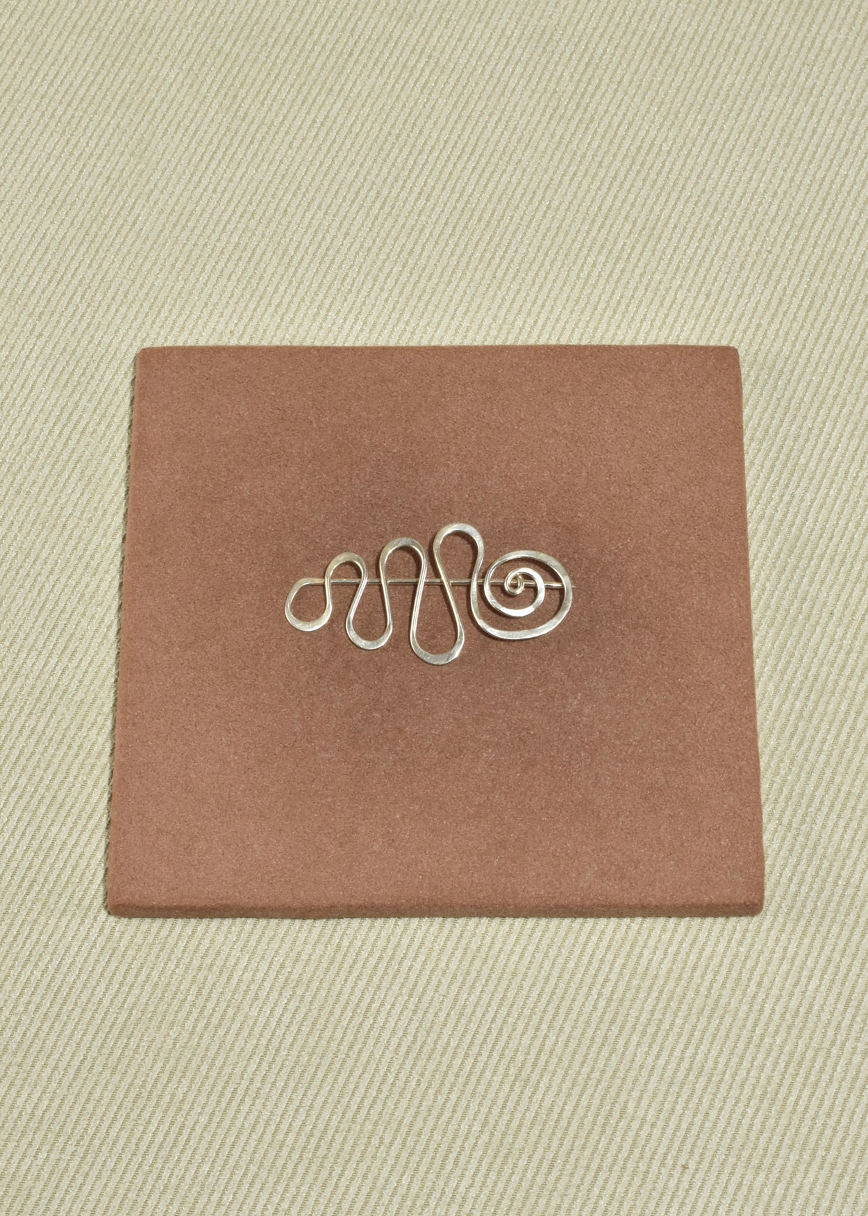 Abstract Spiral Brooch