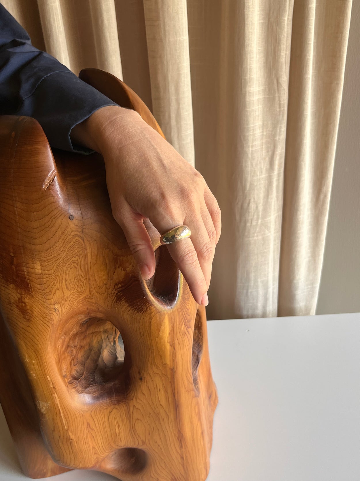 Hammered Dome Ring