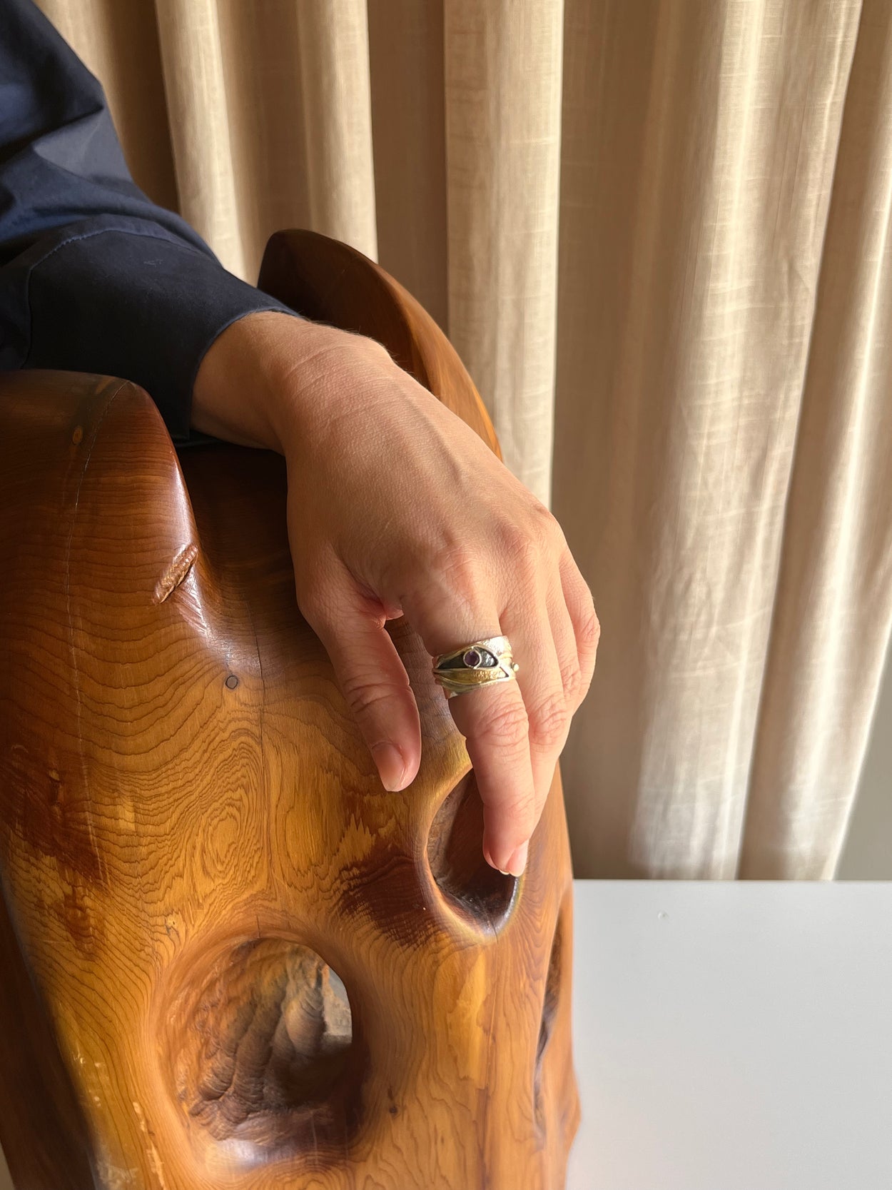 Amethyst Arts & Crafts Ring