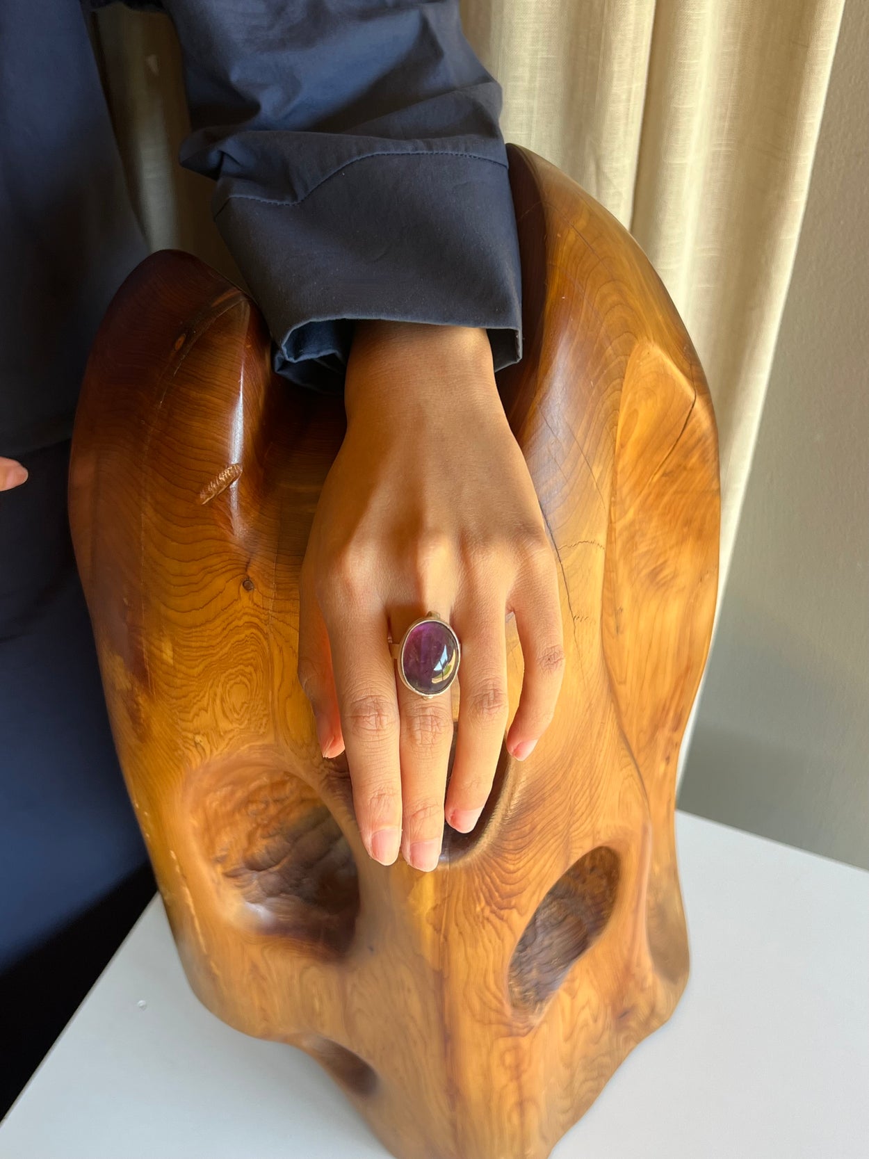 Modernist Amethyst Ring