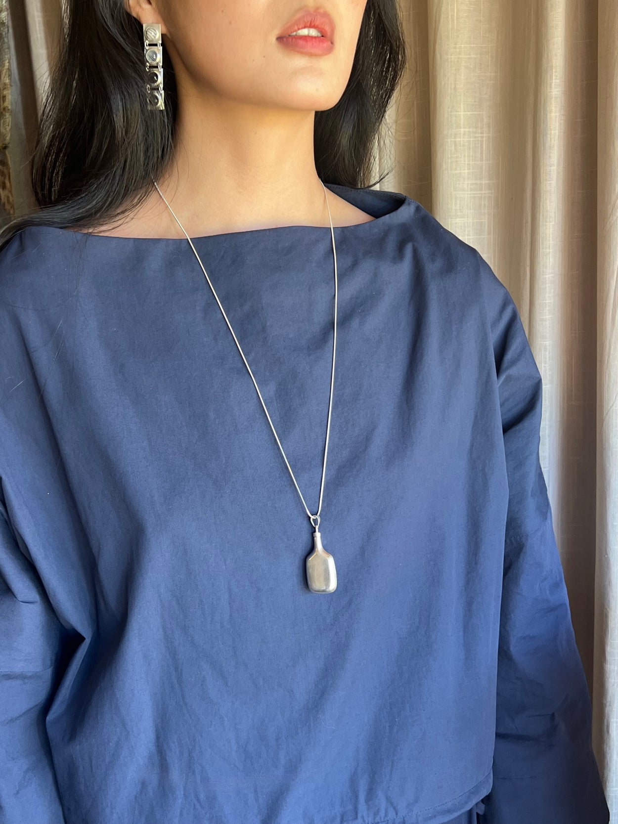 Perfume Bottle Pendant Necklace
