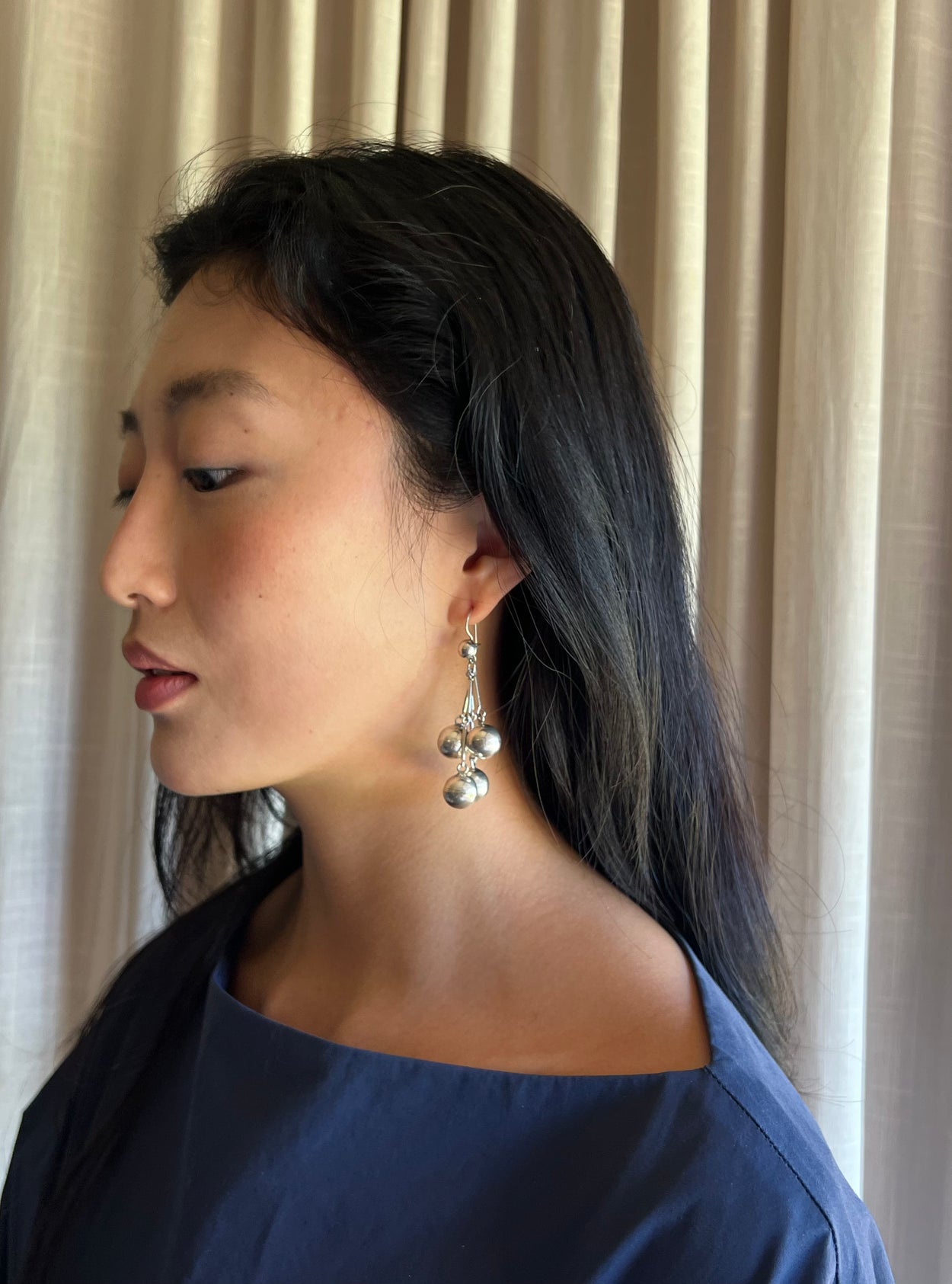 Sphere Fringe Earrings