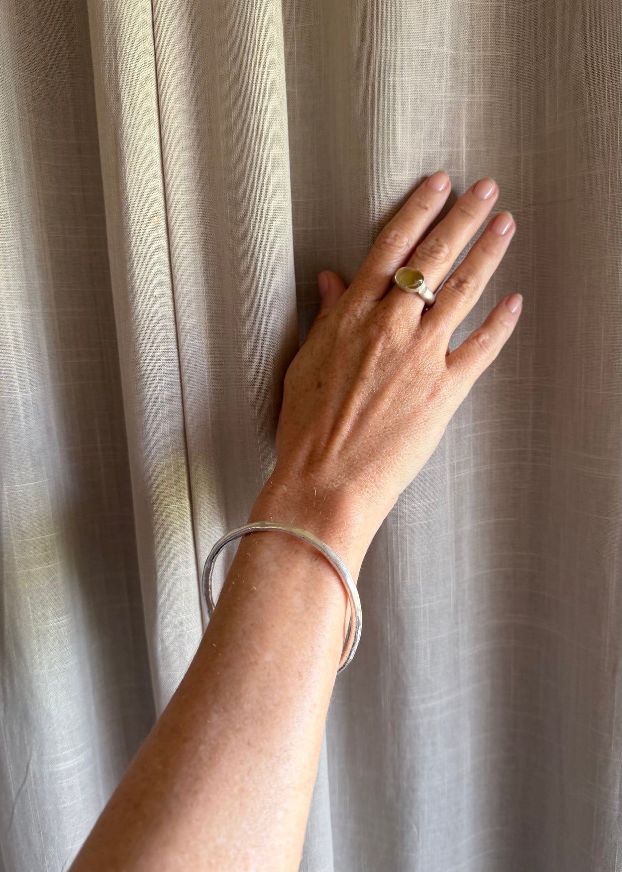 Hollow Formed Sterling Bracelet