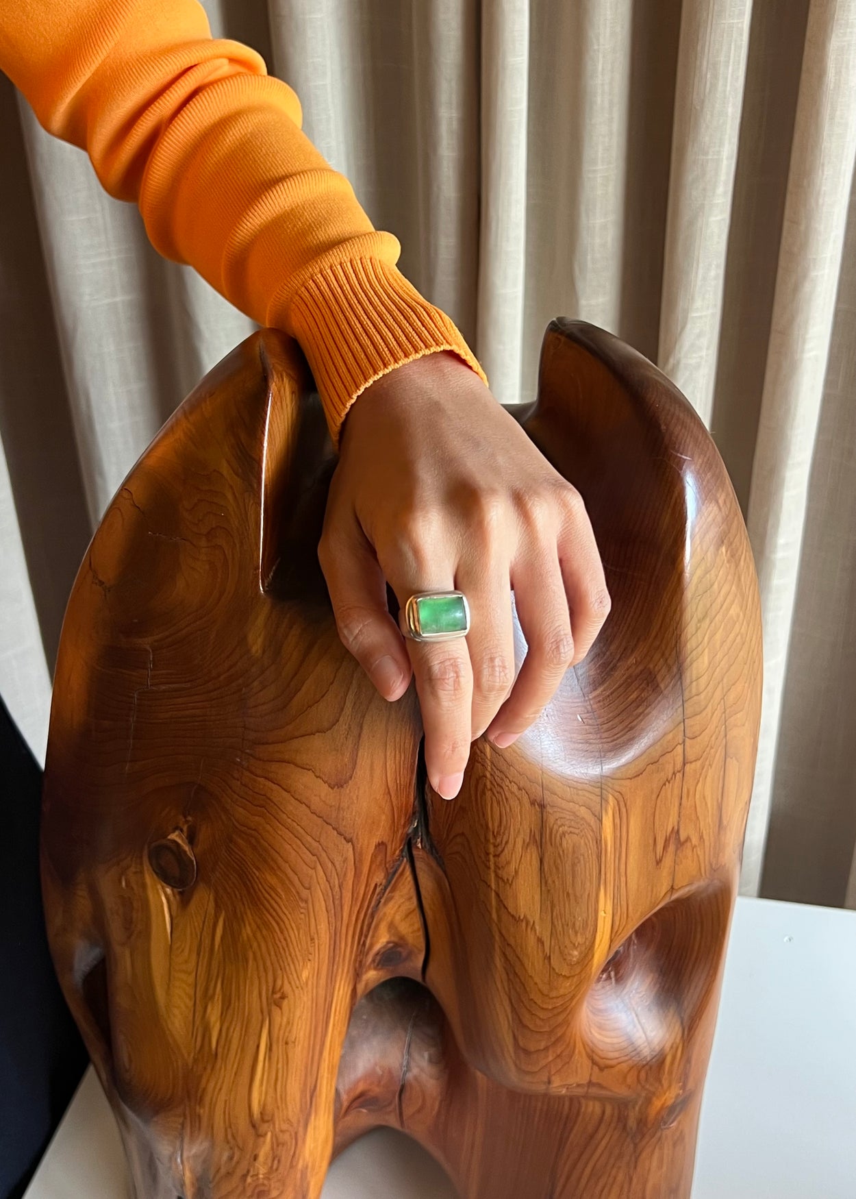 Domed Tourmaline Ring