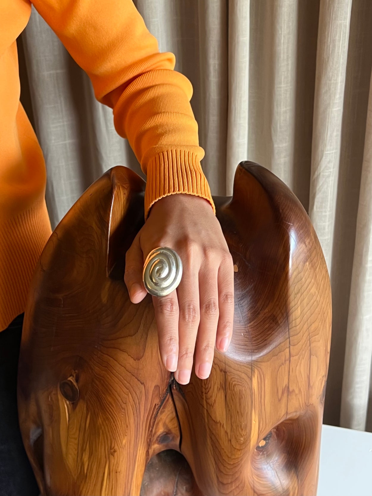 Spiral Statement Ring