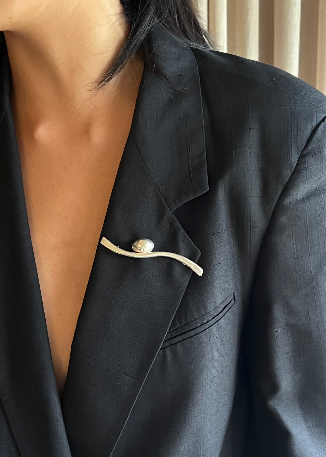 Modernist Curve Brooch