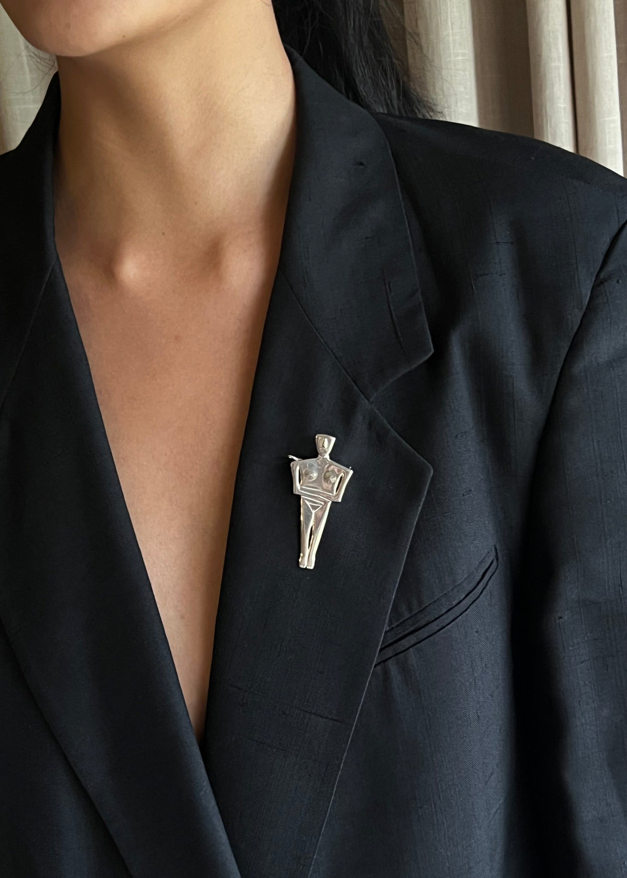 Cycladic Figure Brooch