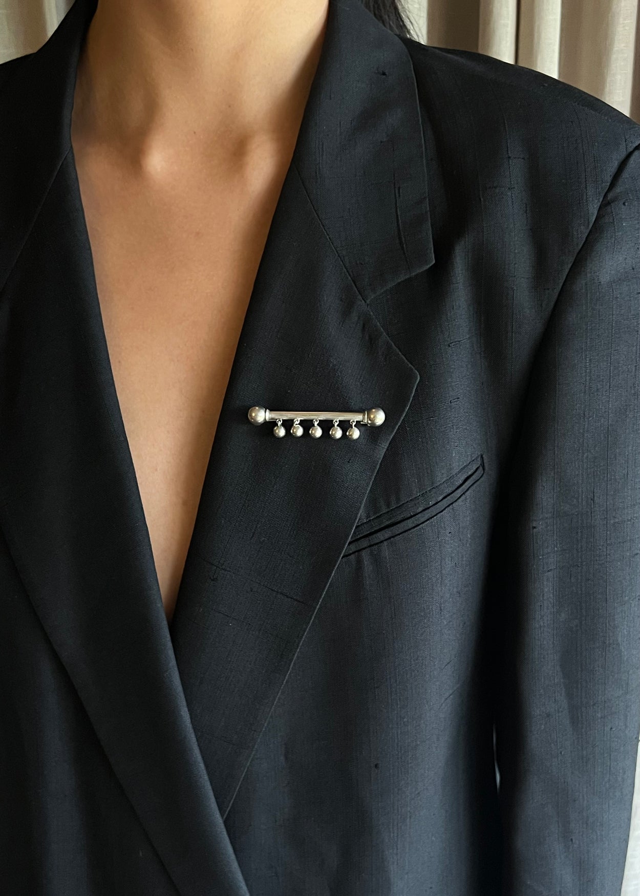 Bar Fringe Brooch
