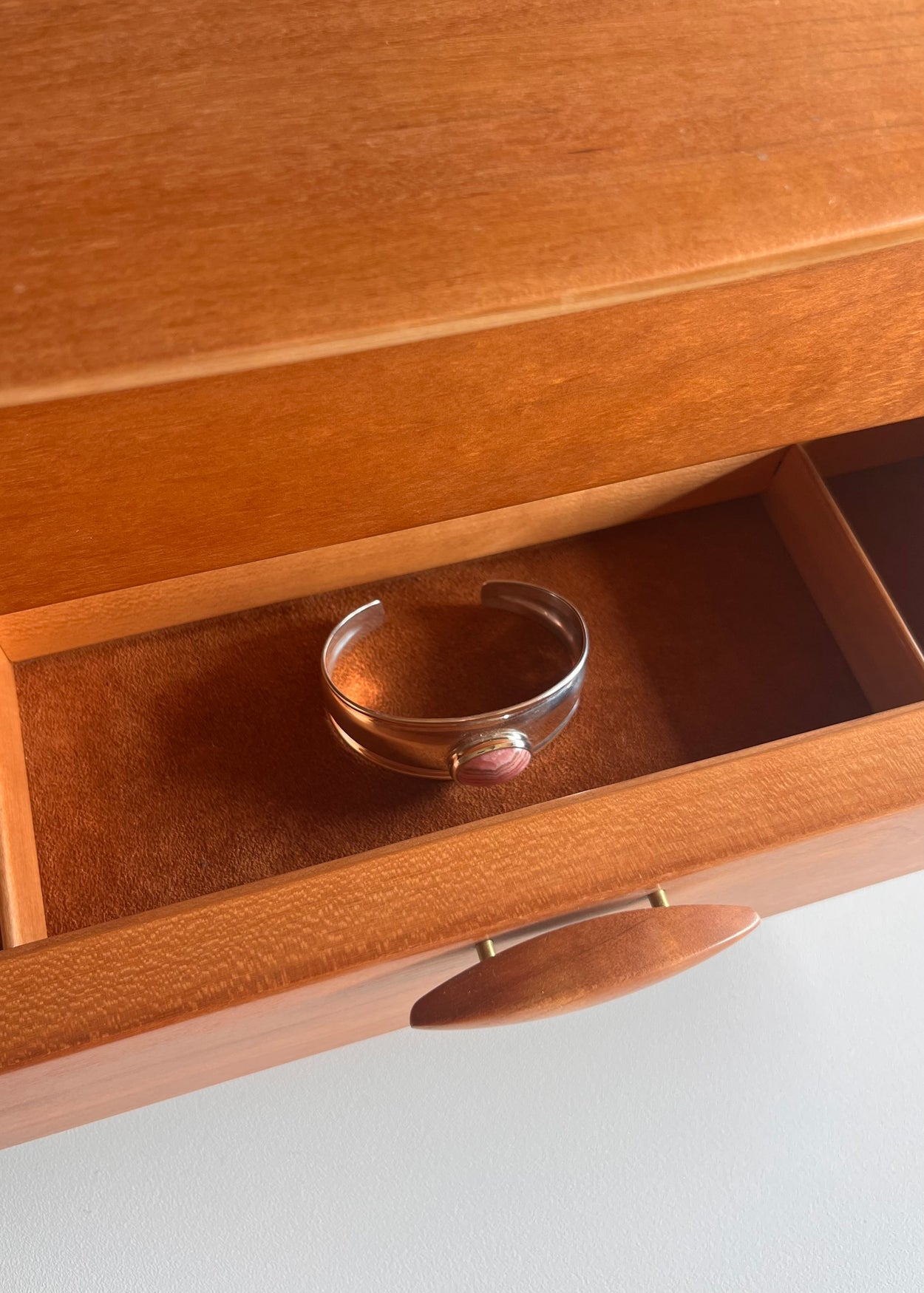 Rhodochrosite Cuff Bracelet
