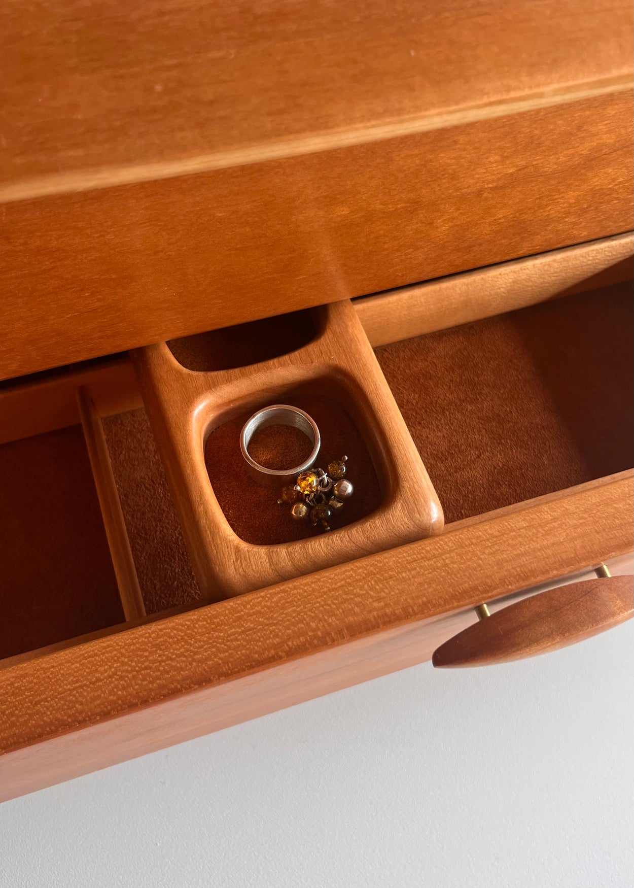 Amber Fringe Ring