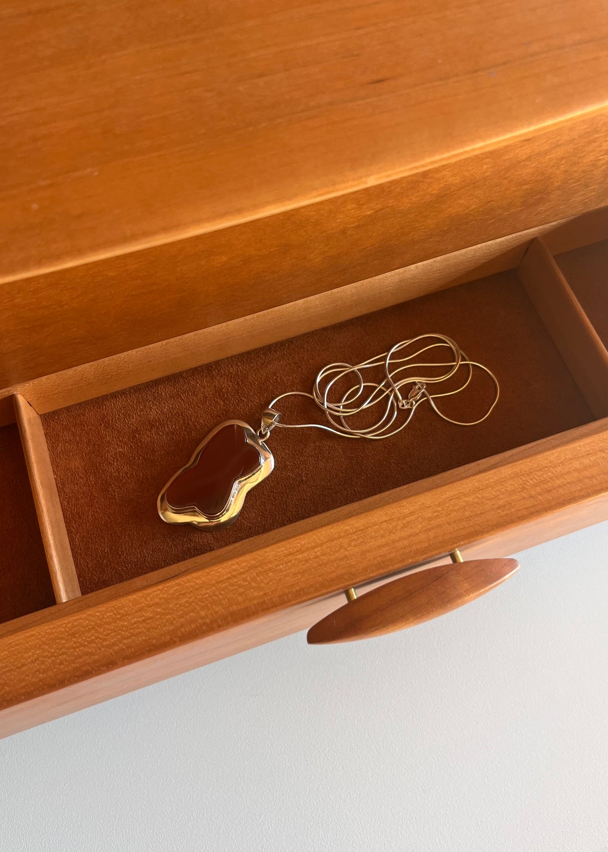 Organic Agate Pendant Necklace