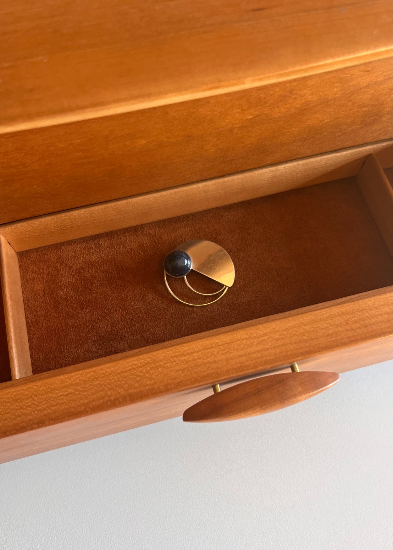 Modernist Lapis Brooch