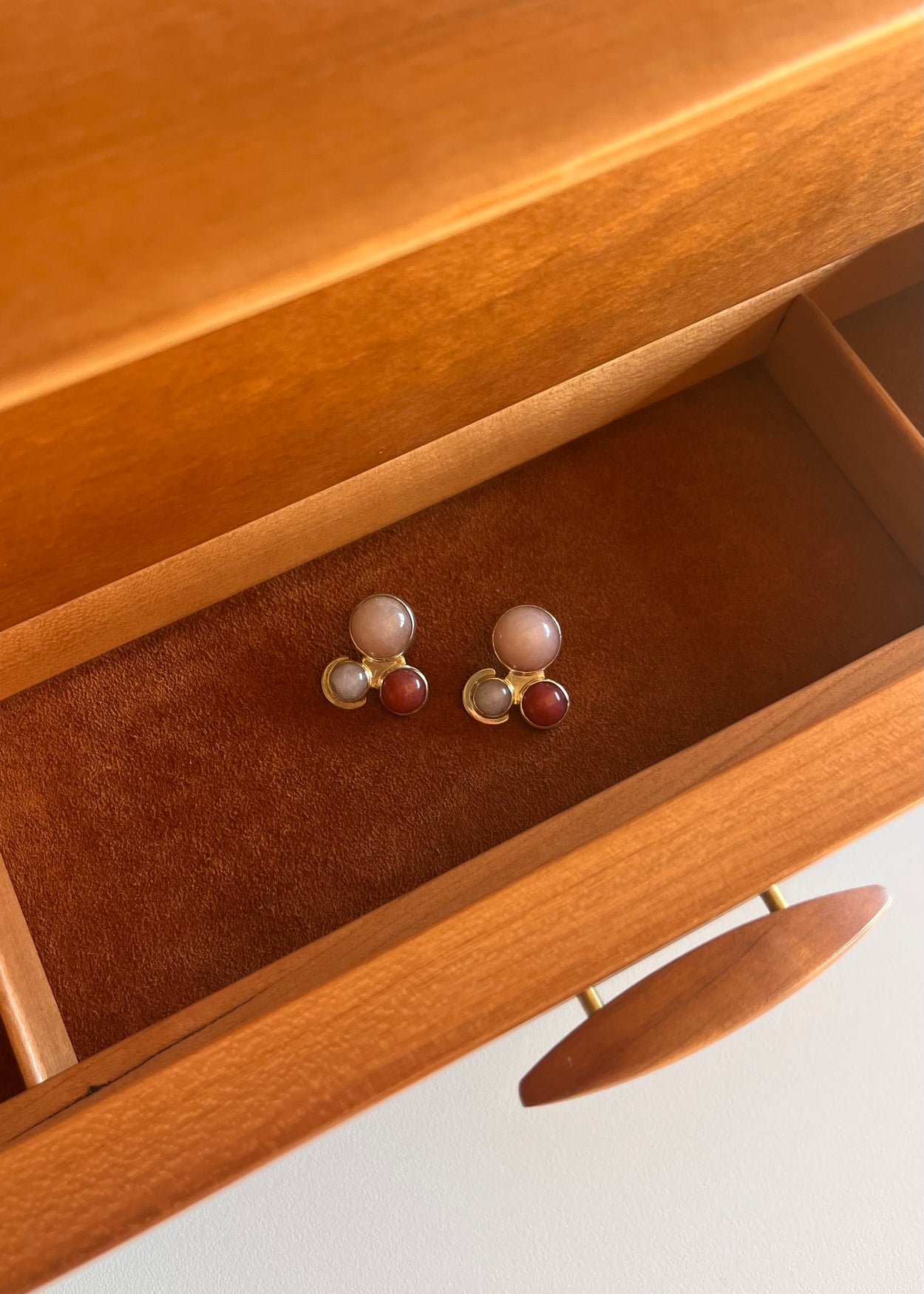 Pink Stone Earrings