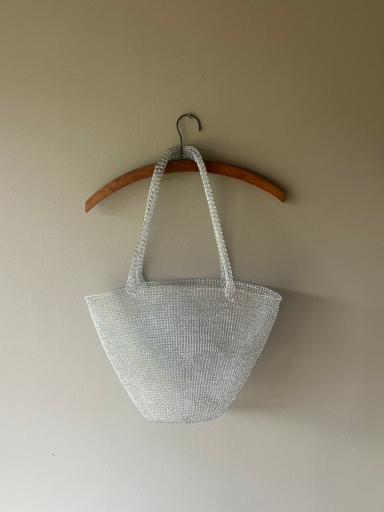 Handwoven Metal Tote