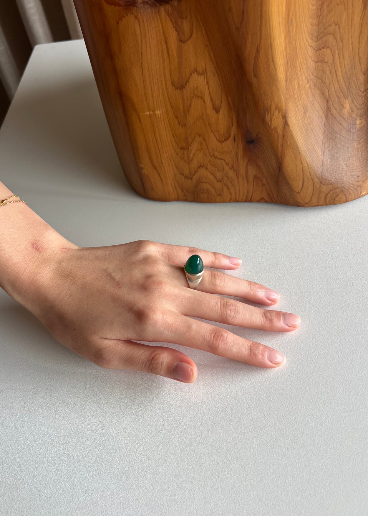 Jade Cone Ring