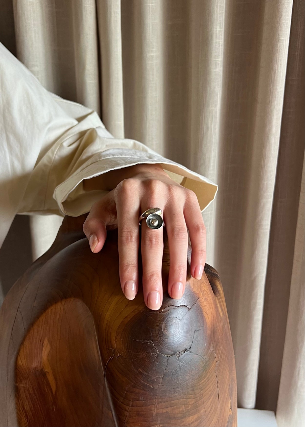 Modernist Sterling Ring
