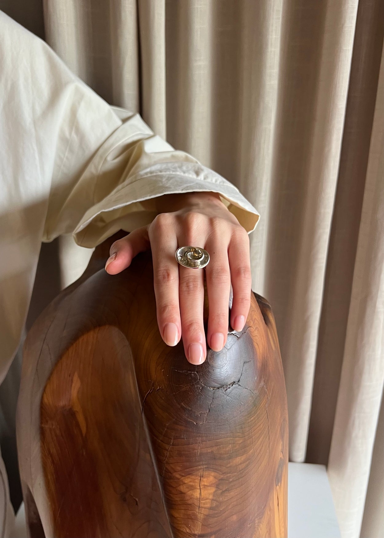 Raised Spiral Ring
