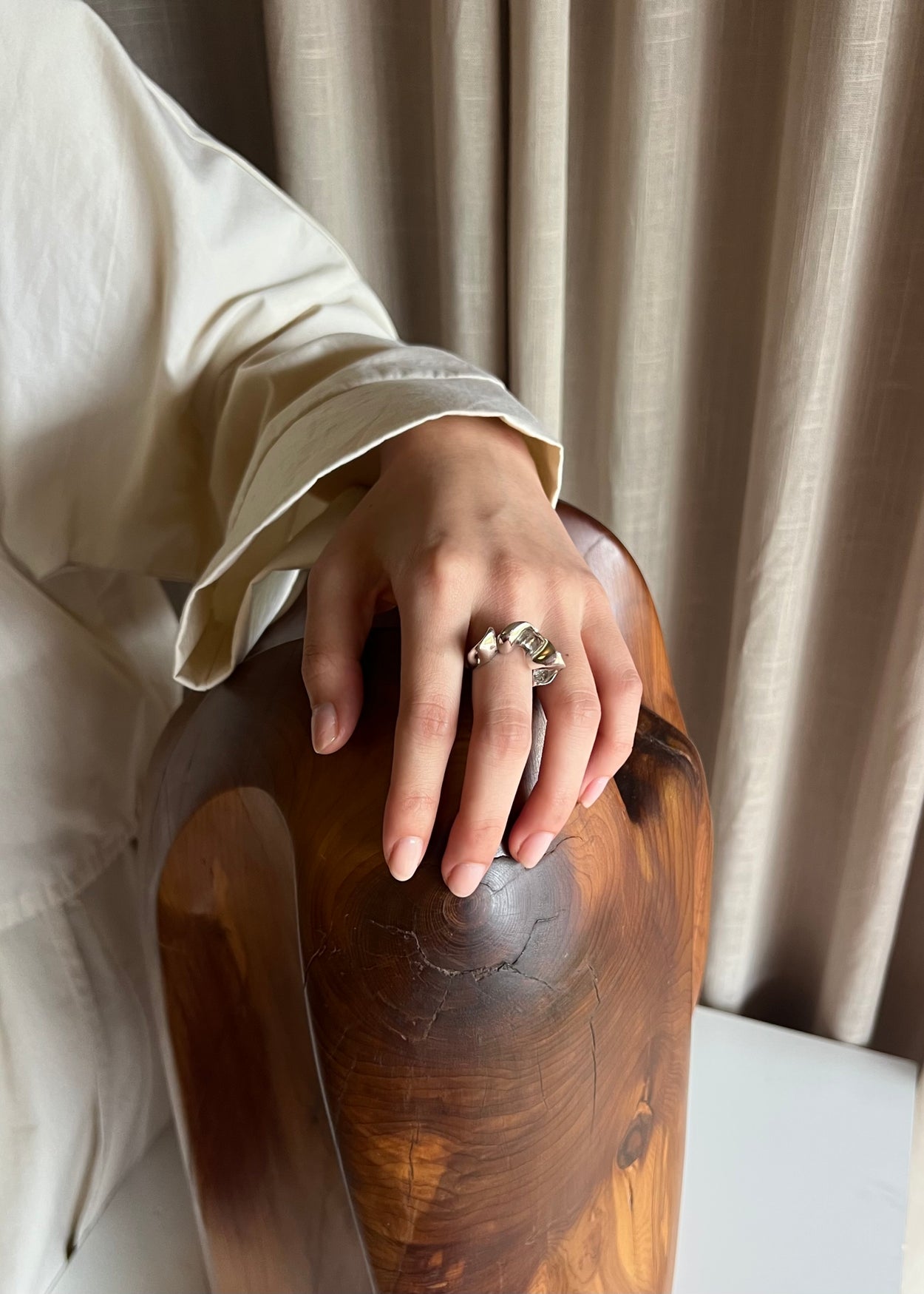 Sterling Ruffle Ring