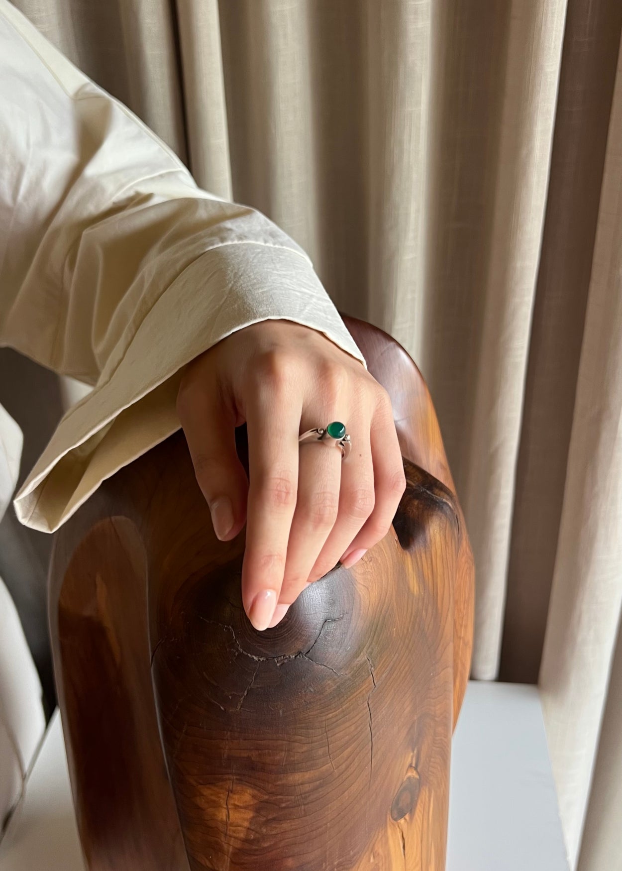 Round Jade Ring