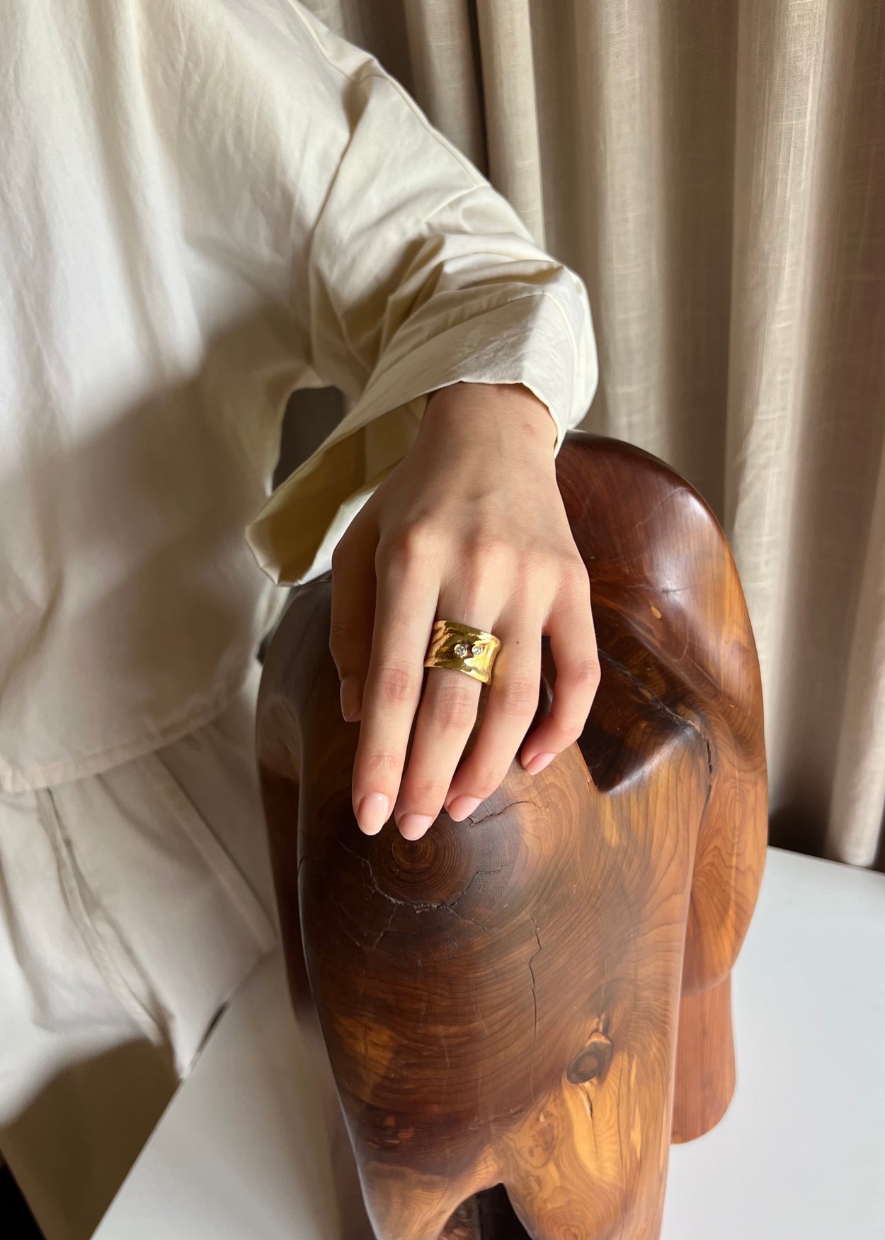 Organic Diamond Ring