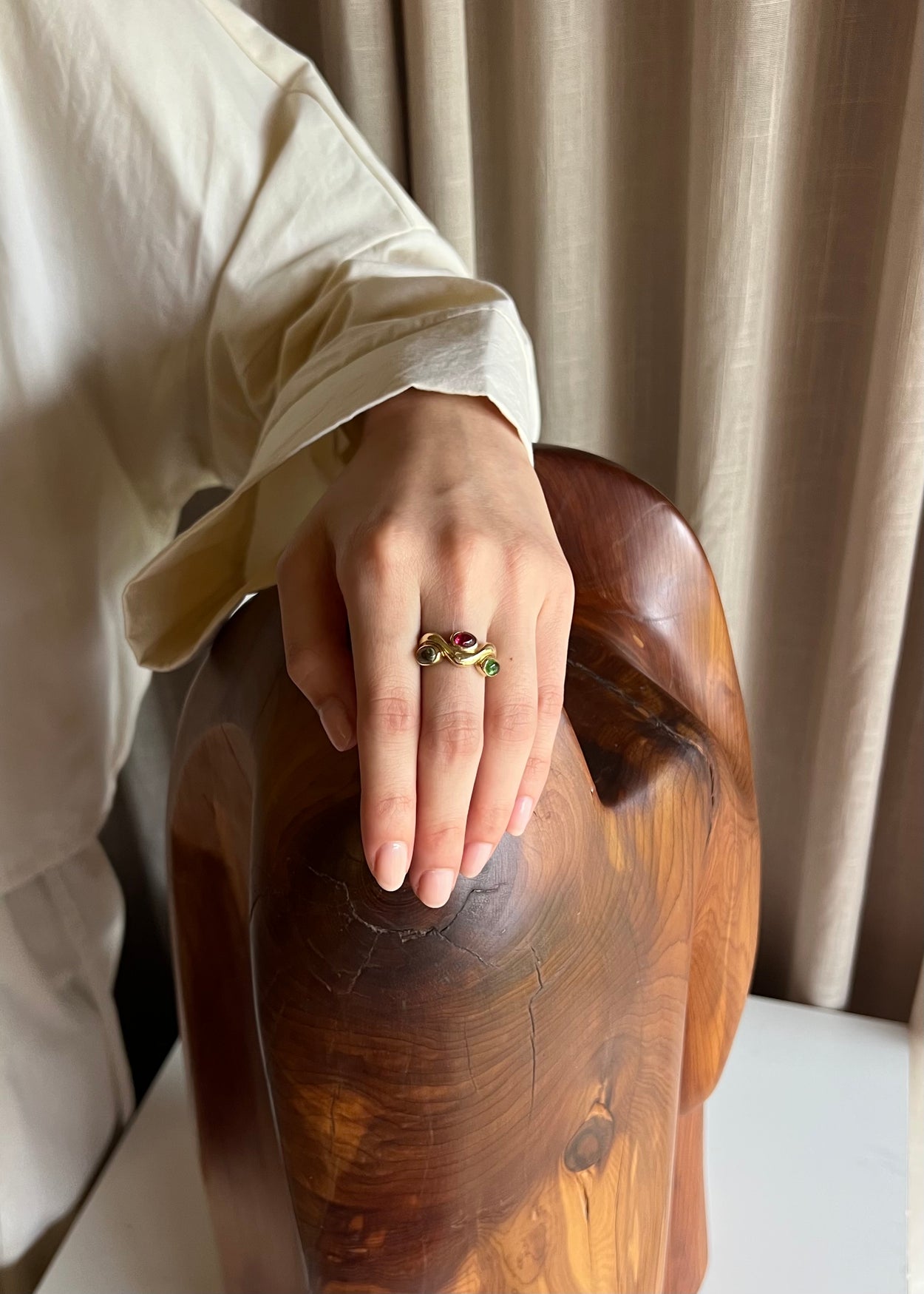 Gold Tourmaline Ring