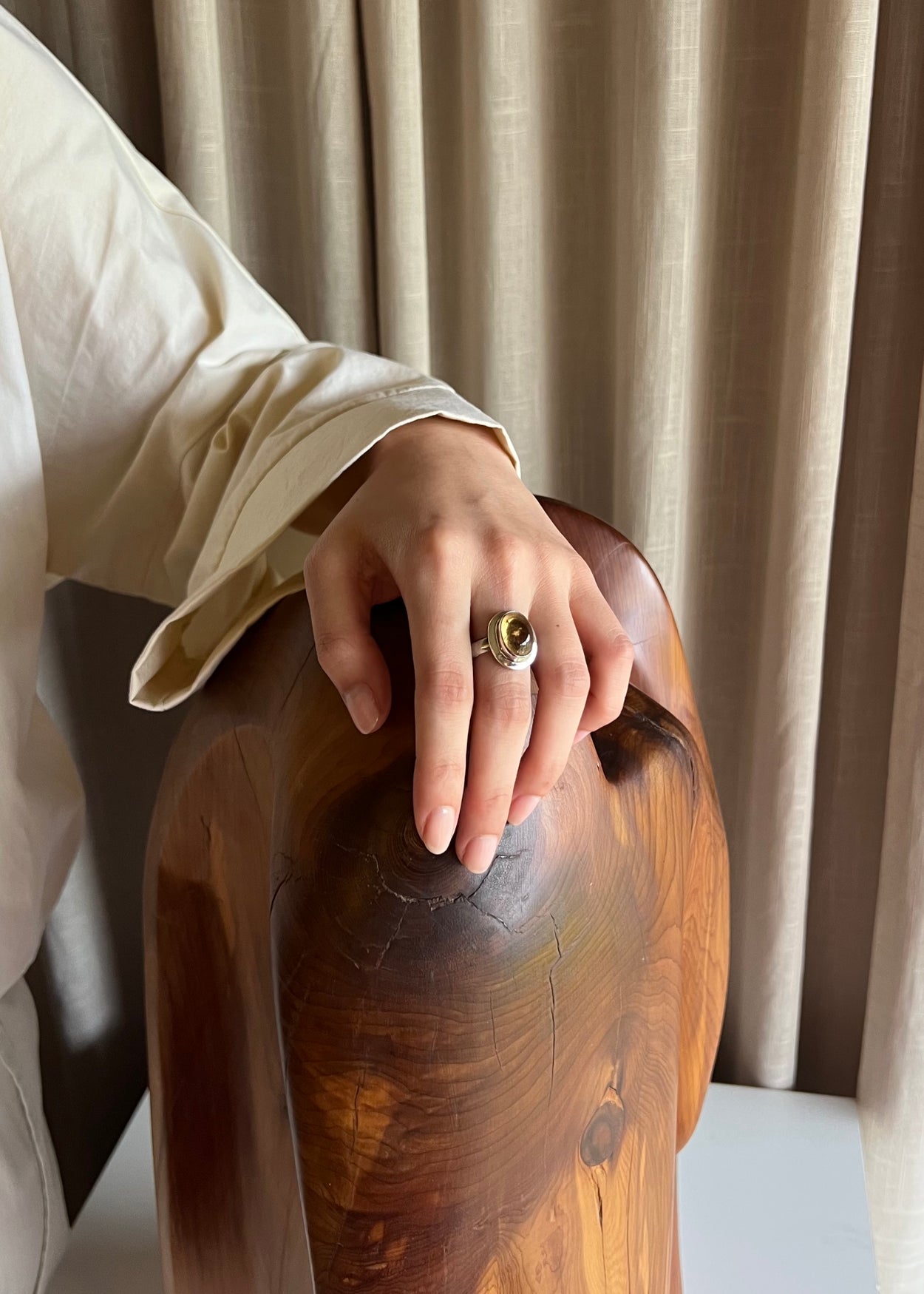 Oval Citrine Ring