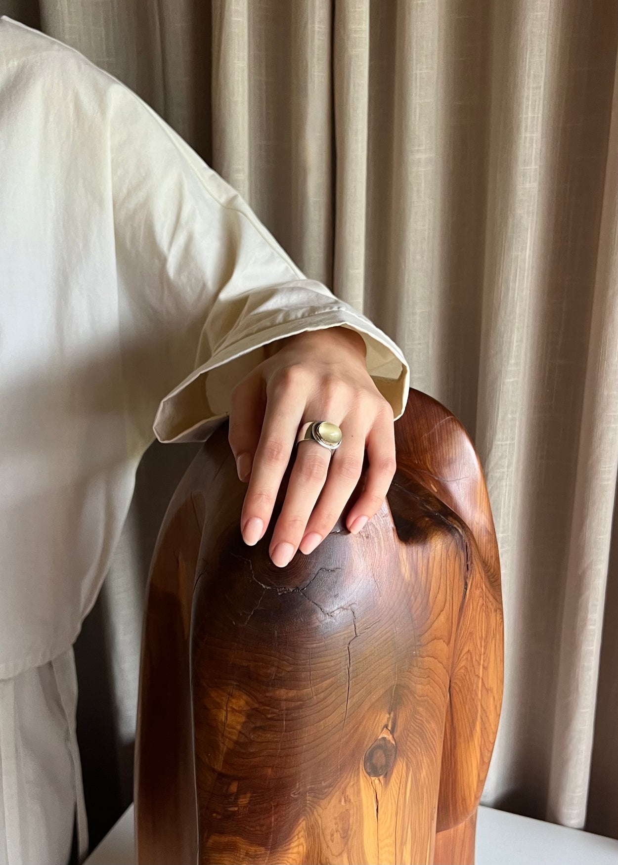 Oval Moonstone Ring