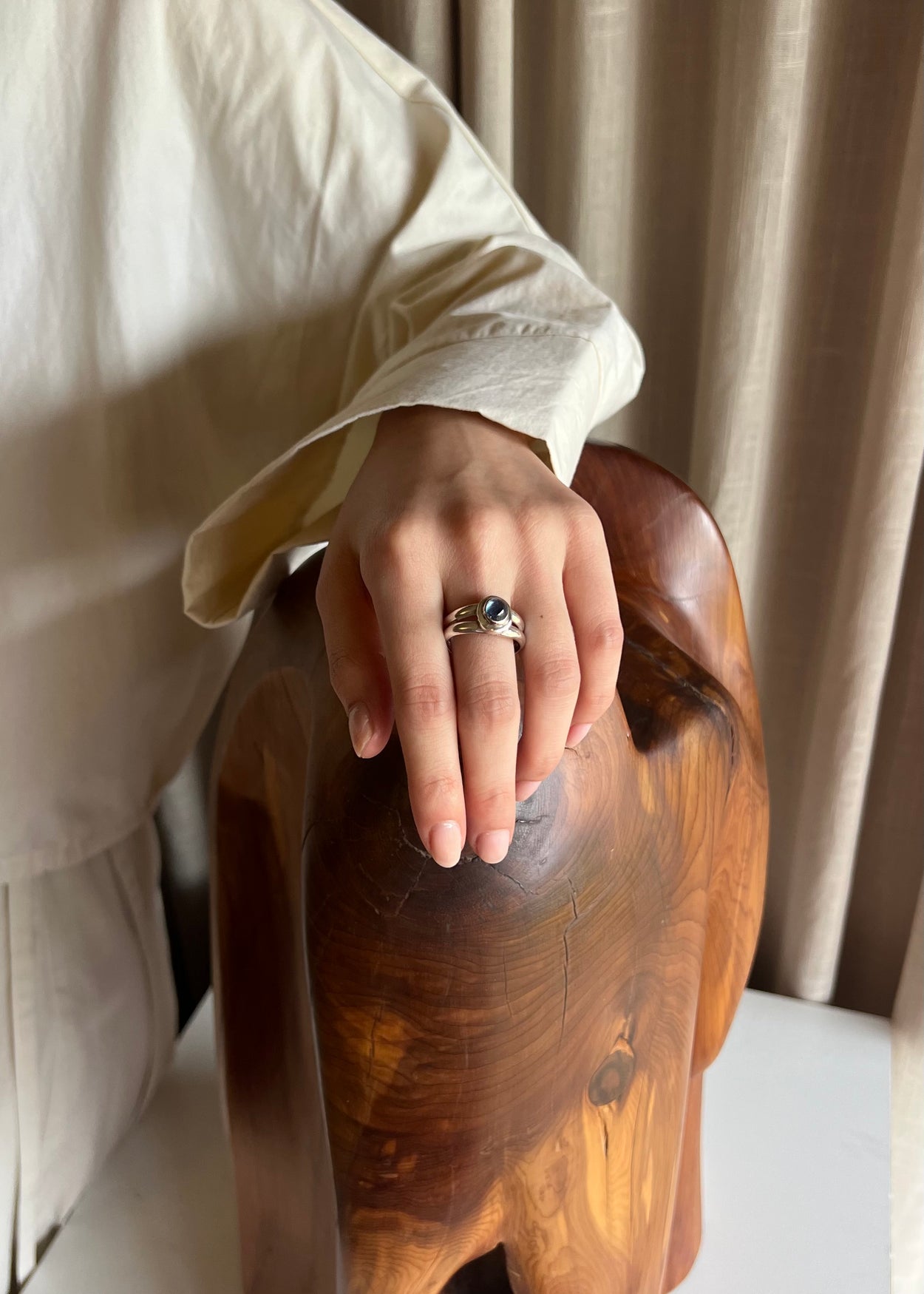Sterling Sapphire Ring