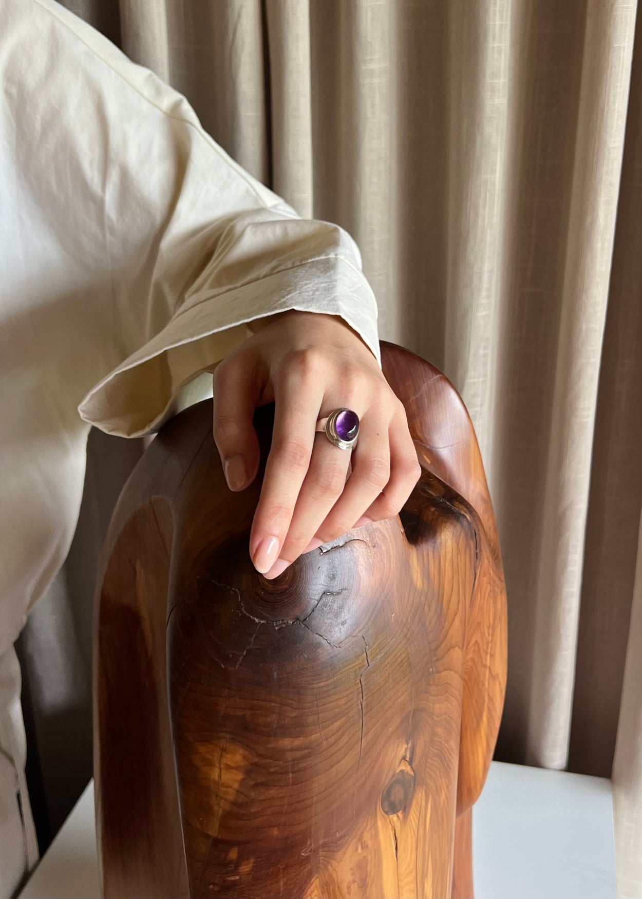 Oval Amethyst Ring