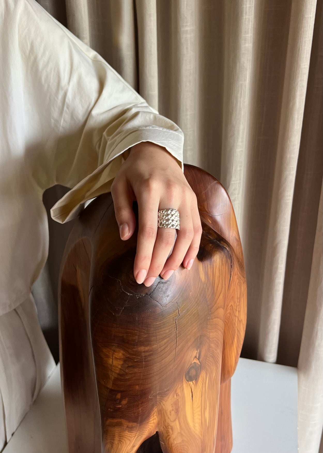 Sterling Textured Ring