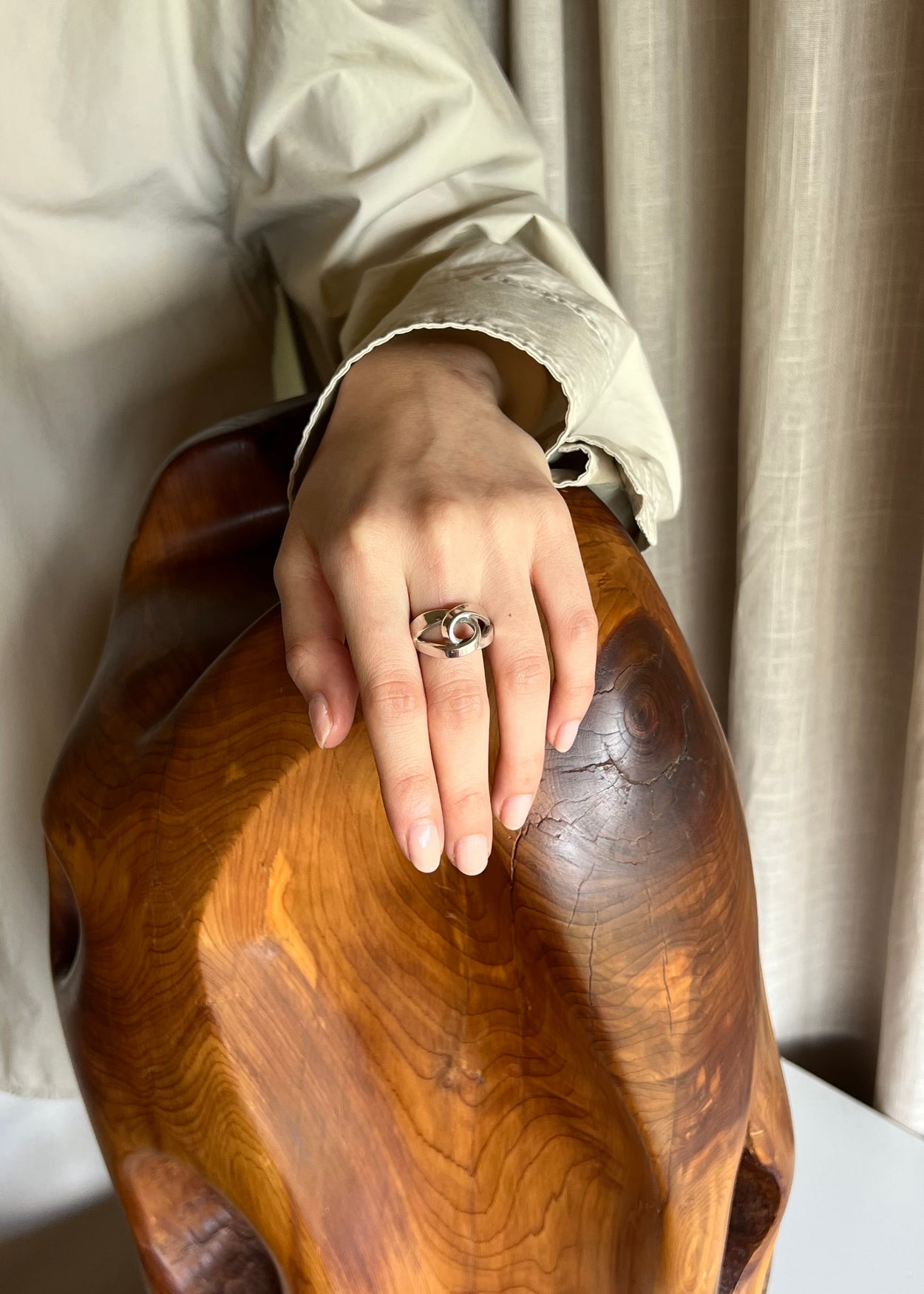 Hand-Crafted Loop Ring