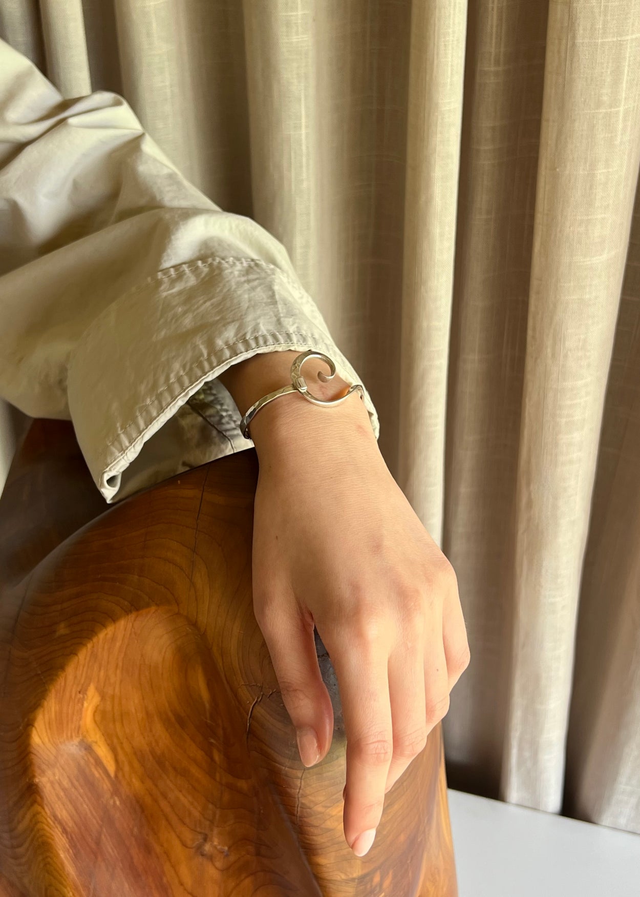 Hand-Crafted Spiral Bracelet