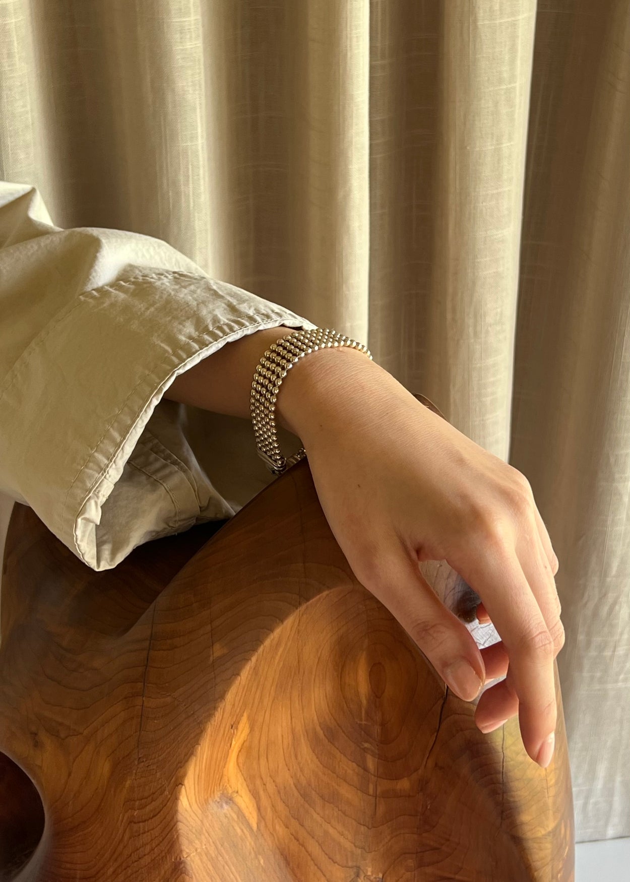 Beaded Mesh Bracelet