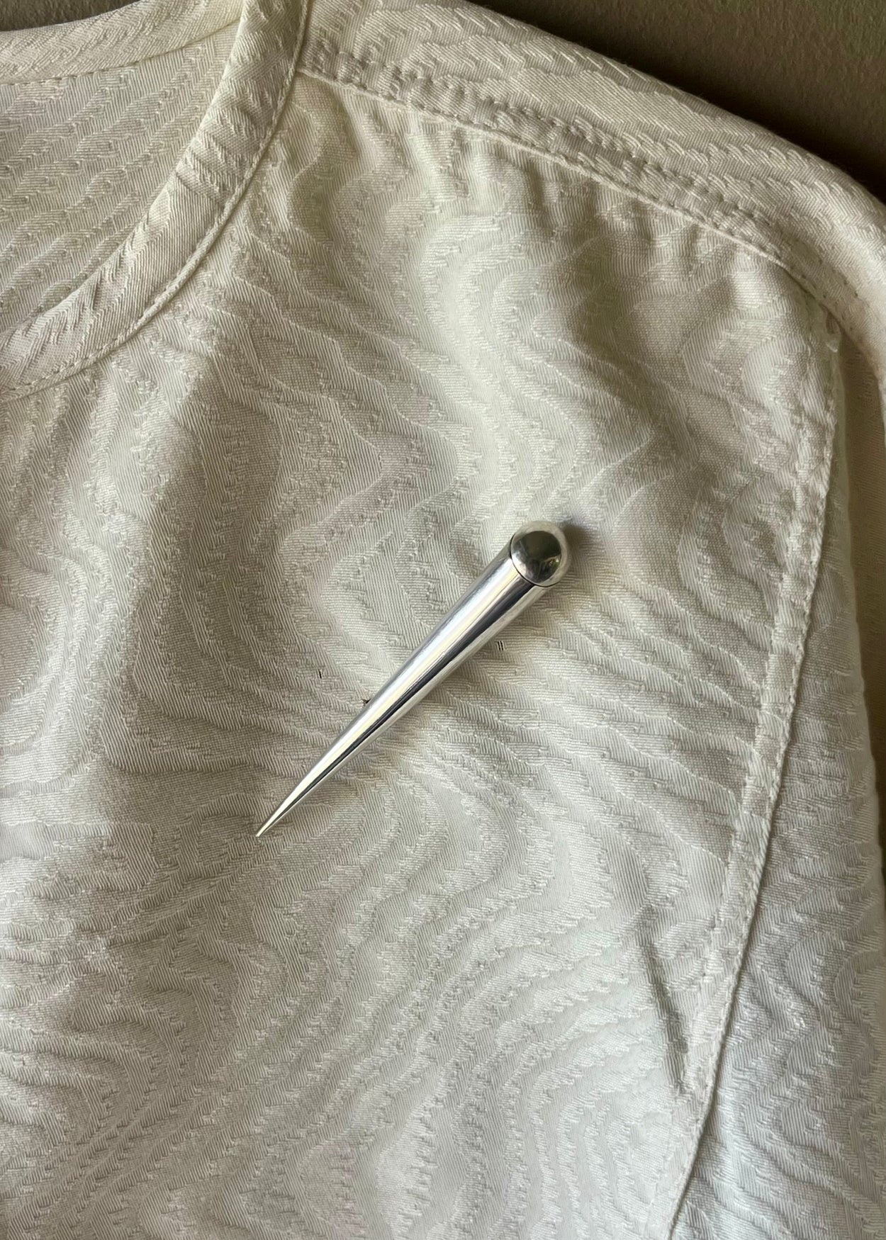 Modernist Cone Brooch