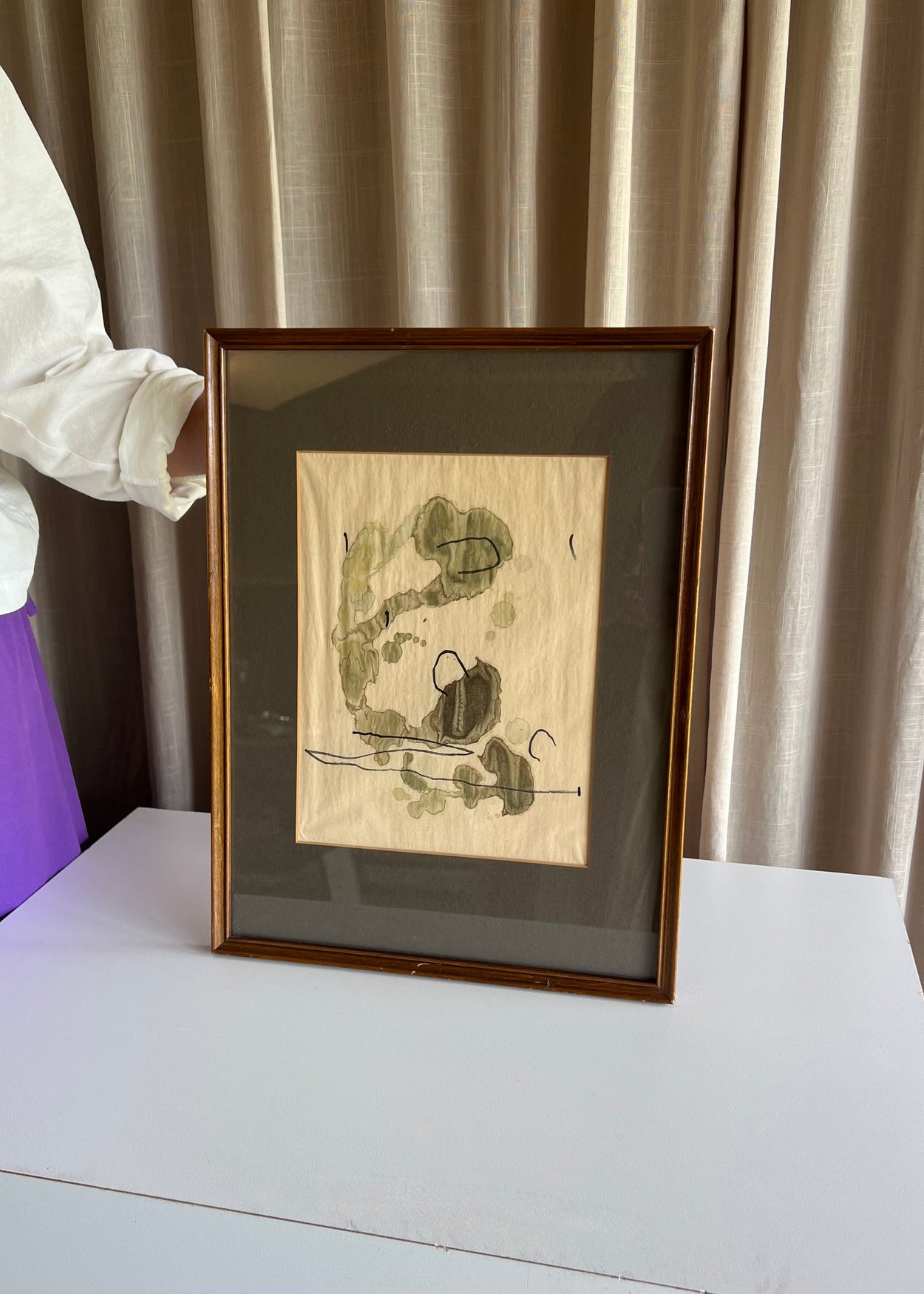 Abstract Biomorphic Study, Framed
