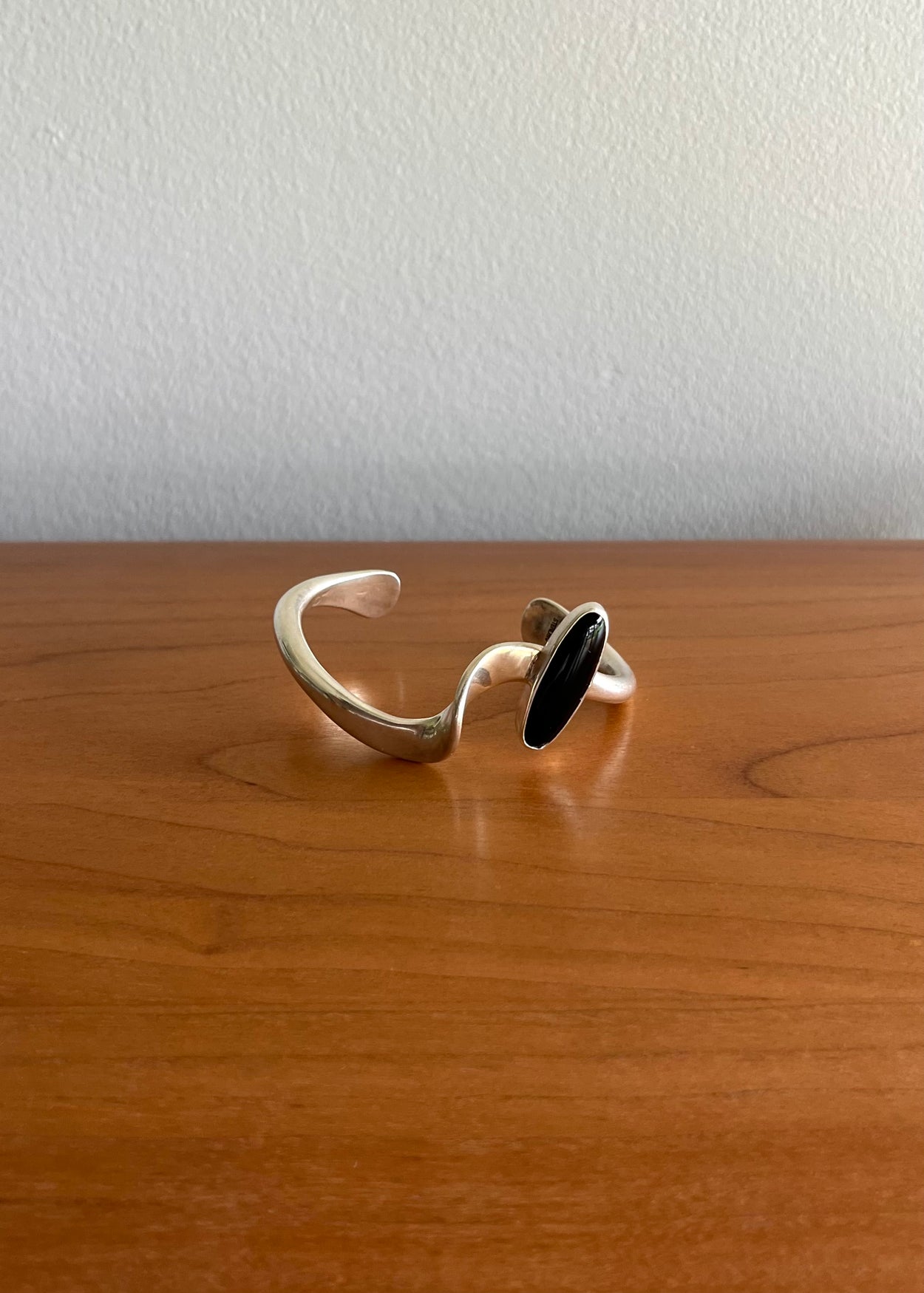 Curved Onyx Cuff Bracelet