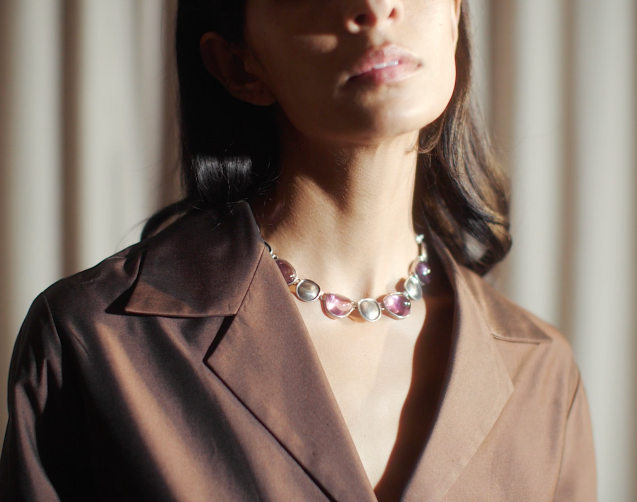 Modernist Amethyst Necklace