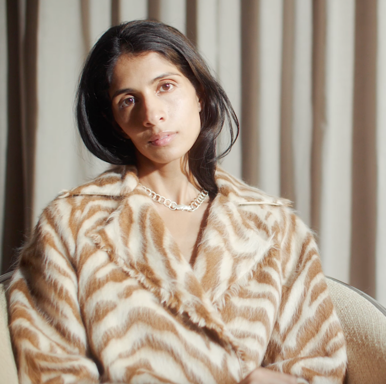 Yellow Sapphire Trout Necklace